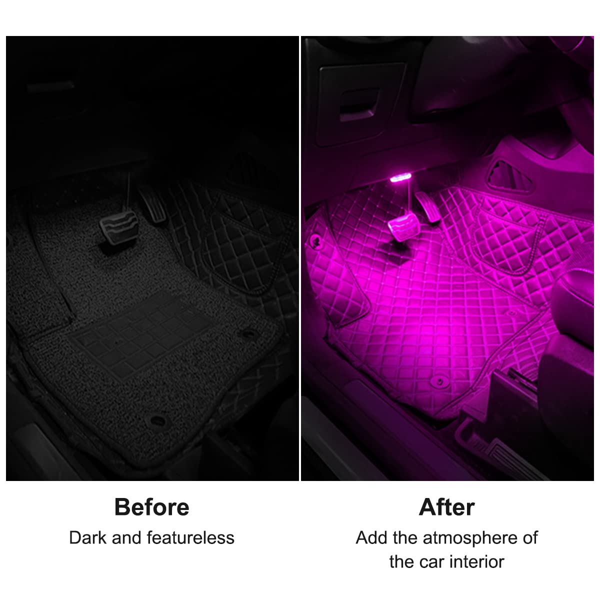 Wireless LED Puck Lights — 7-Color Magnetic Interior Kit (4-Pack)