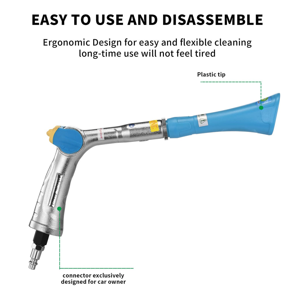 Tornado Cleaning Gun — Air Compressor Detailer with Brush