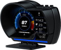 Car HUD Heads-Up Display — OBD2 Plug-In with Anti-Glare Hood