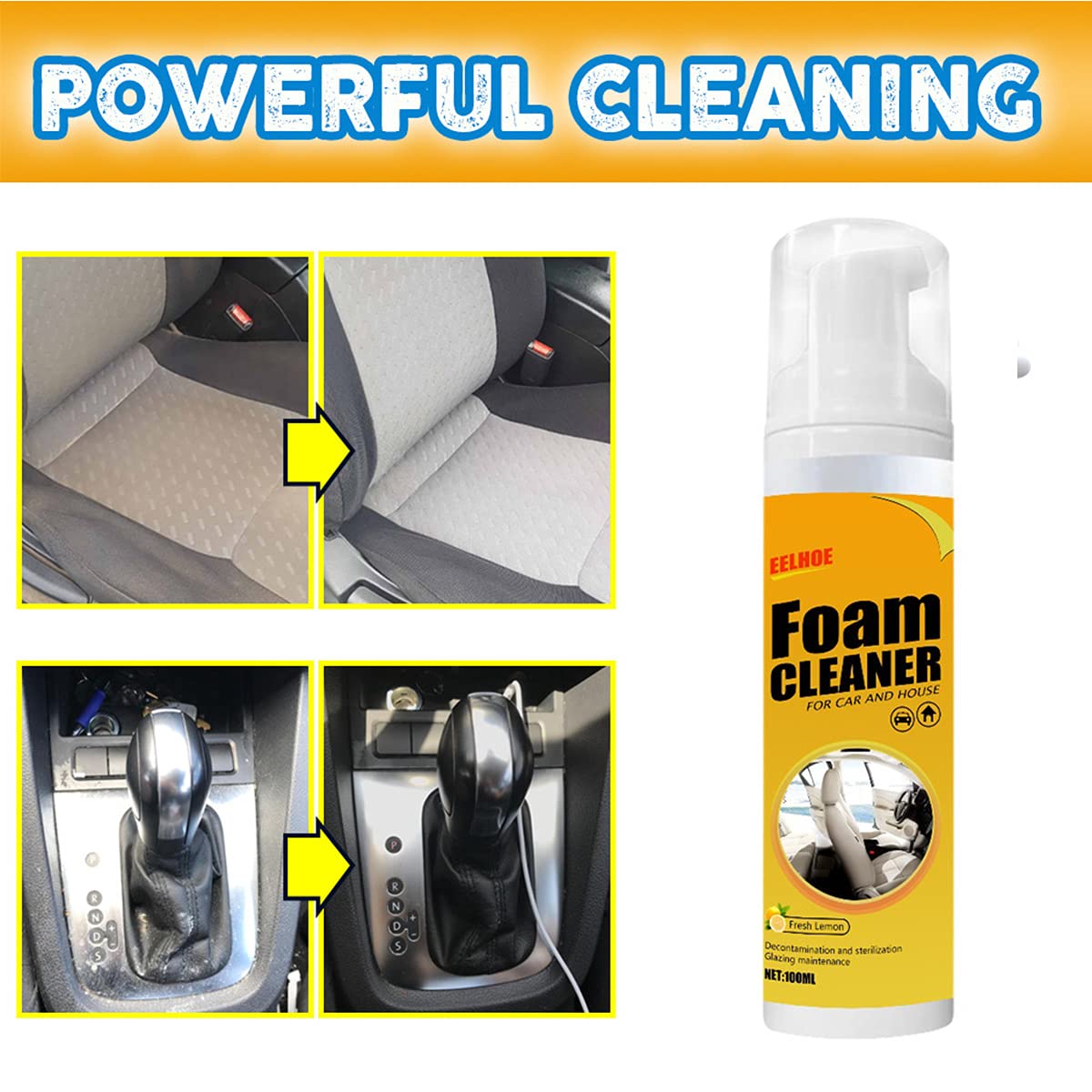 All-Around Foam Cleaner Spray — Multi-Surface (2-Pack)