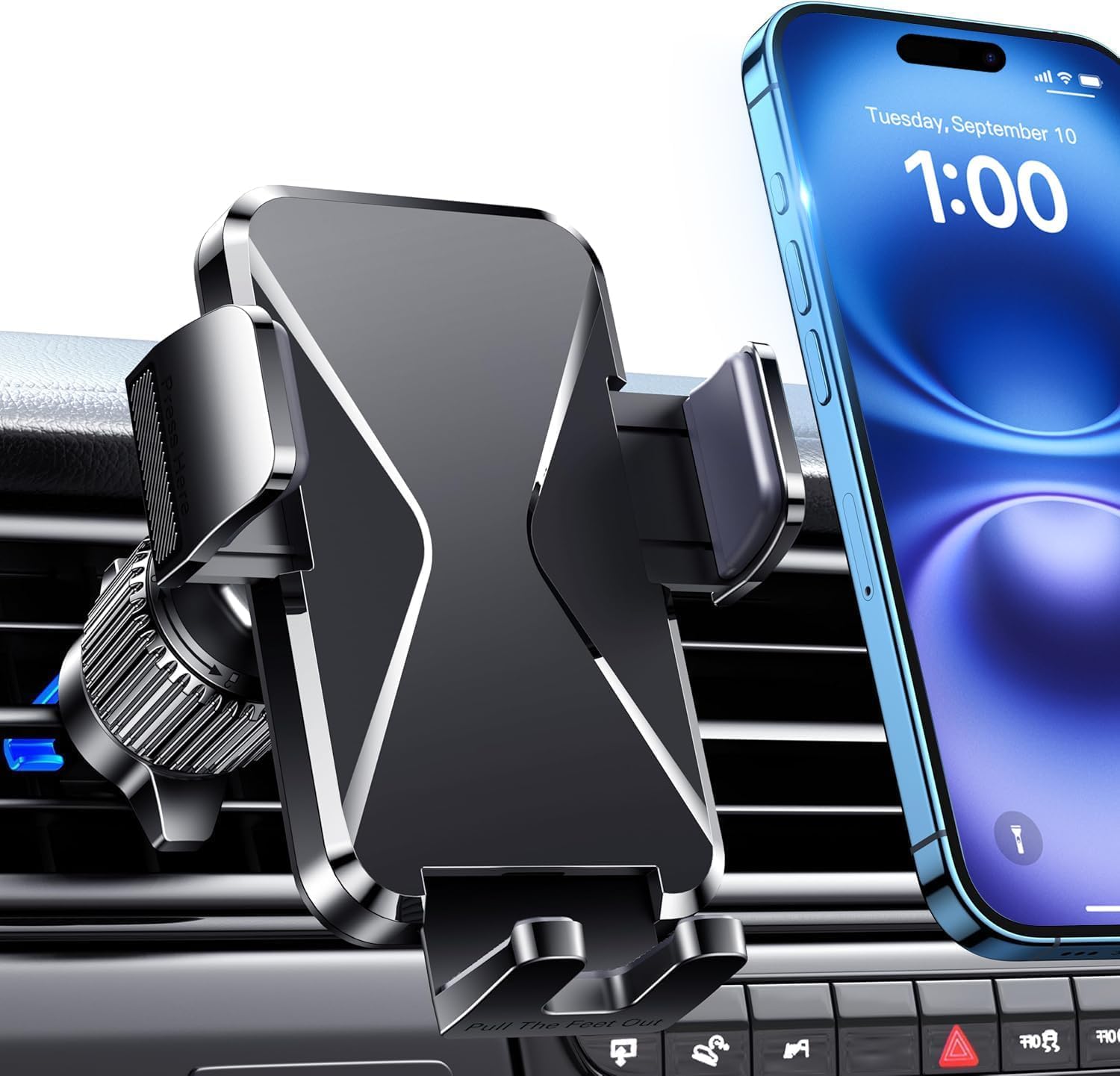 Dashboard & Vent Car Phone Mount — Universal Hands-Free Holder