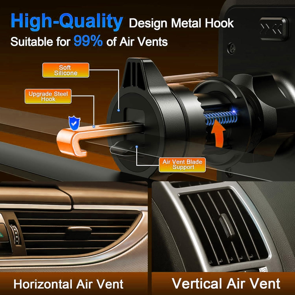 Dashboard & Vent Car Phone Mount — Universal Hands-Free Holder