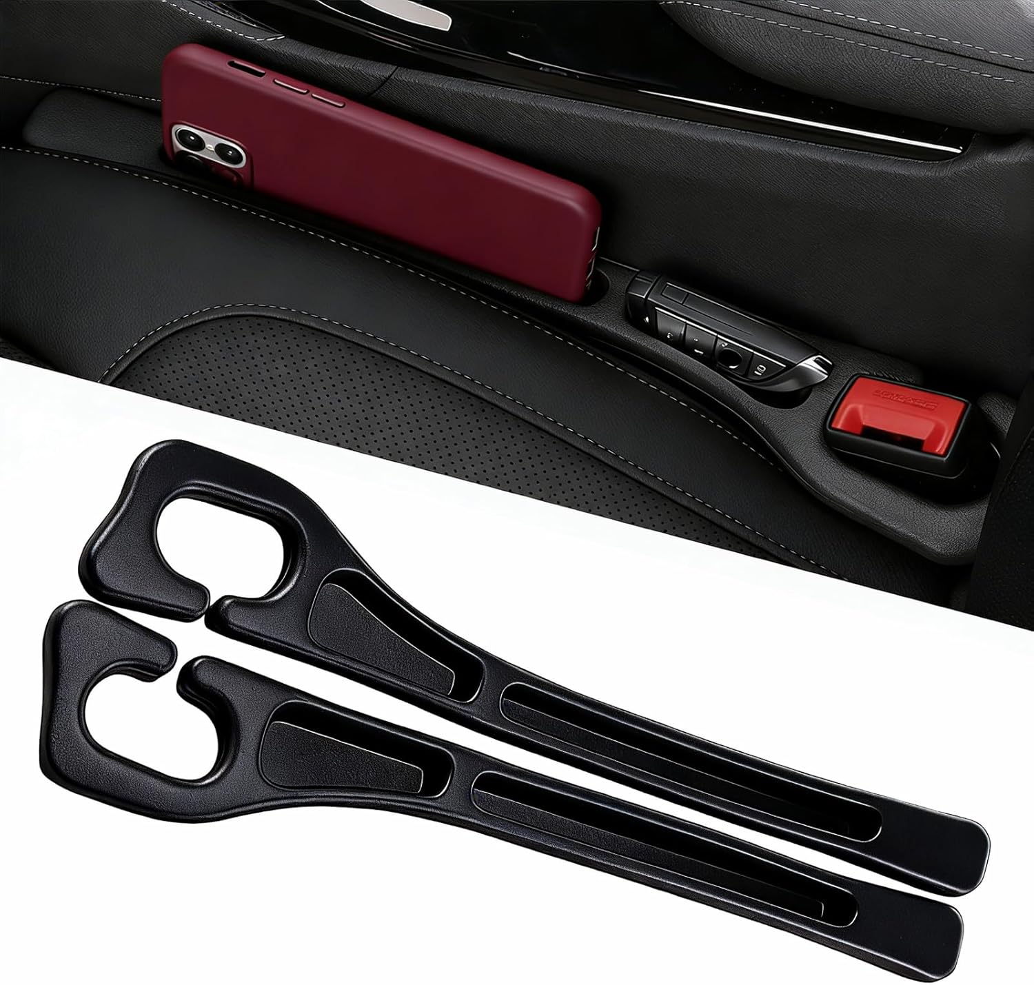 Car Seat Gap Filler — Universal Leak-Proof (2-Pack)