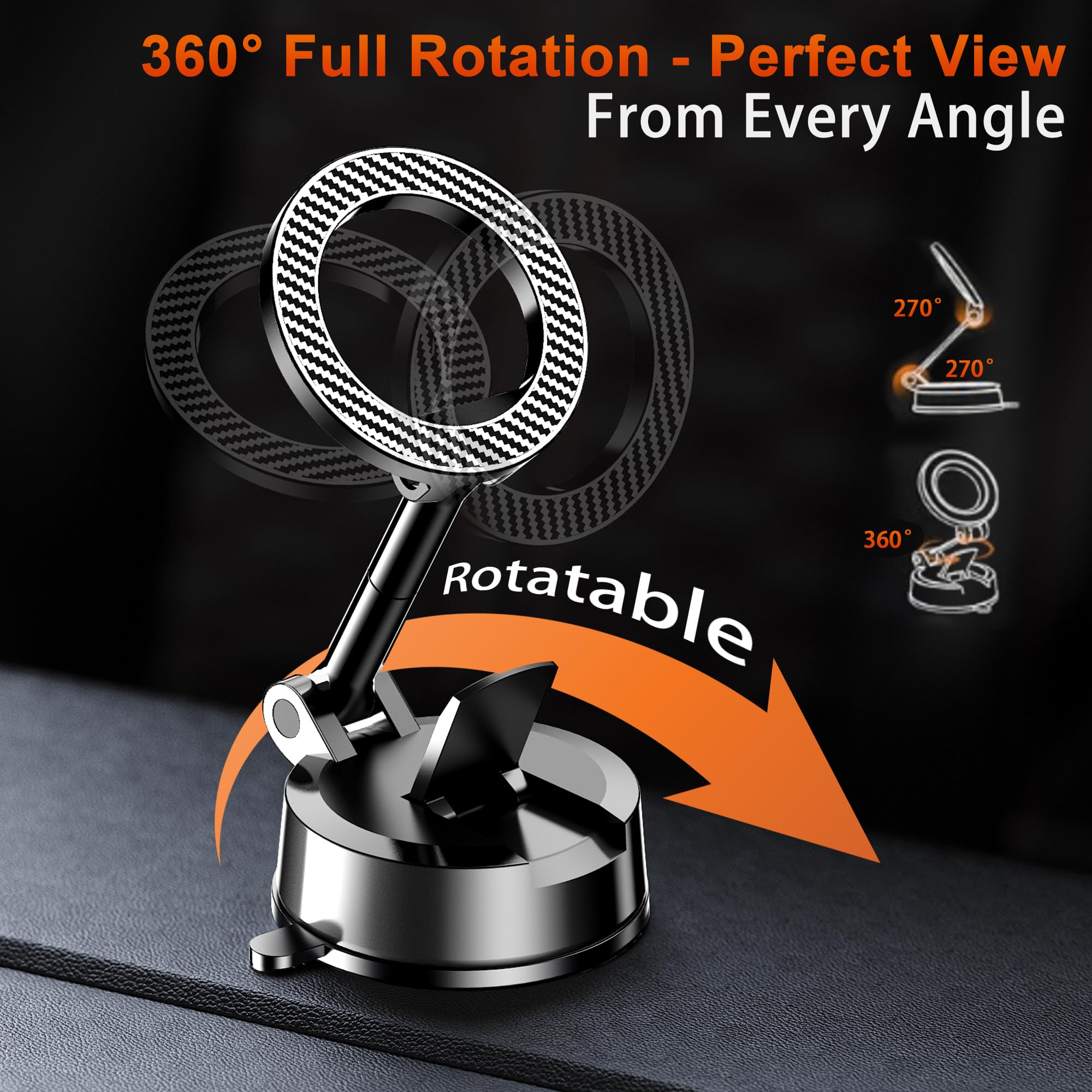Dashboard & Vent Car Phone Mount — Universal Hands-Free Holder
