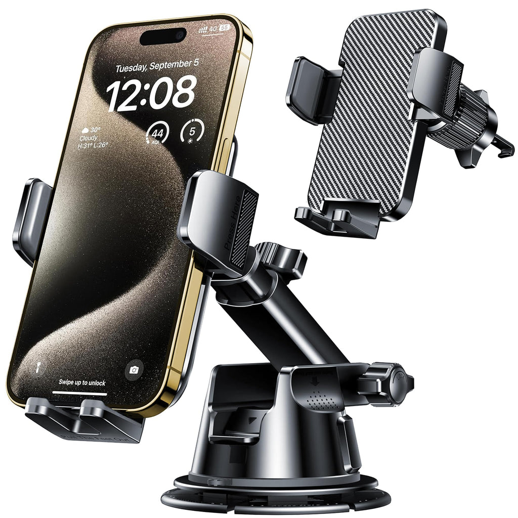 Dashboard & Vent Car Phone Mount — Universal Hands-Free Holder