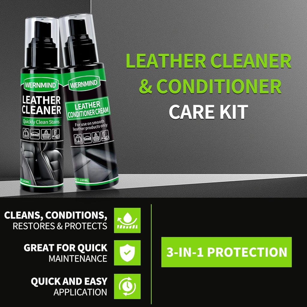 Leather Care Cleaning Cream — Cleans, Conditions, Protects