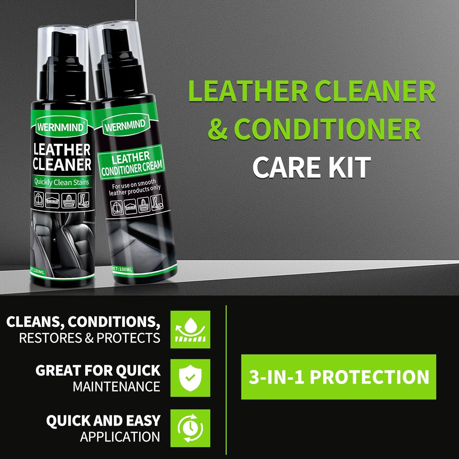 Leather Care Cleaning Cream — Cleans, Conditions, Protects