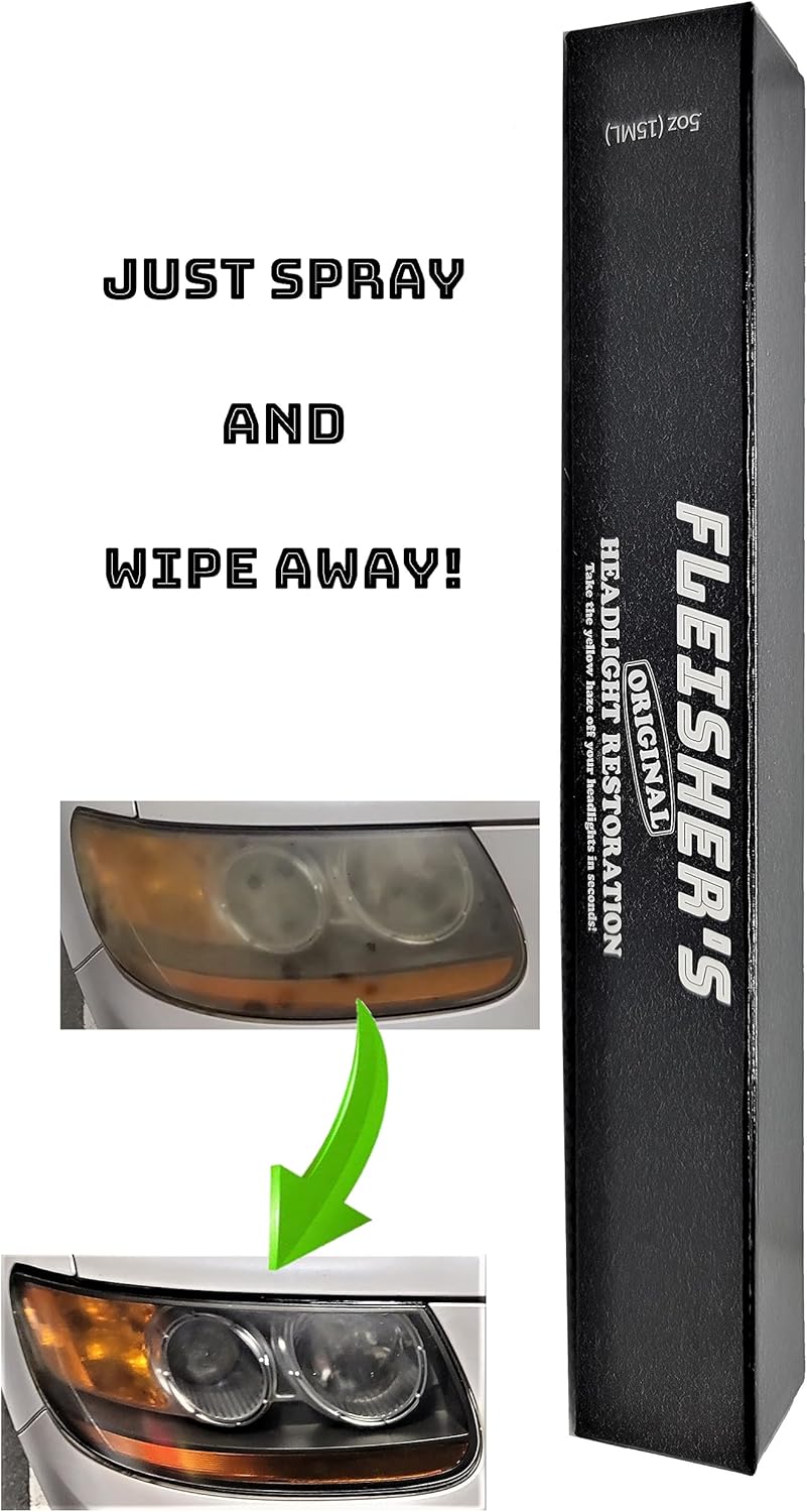Headlight Restoration Spray Kit — No Sanding, No Tools
