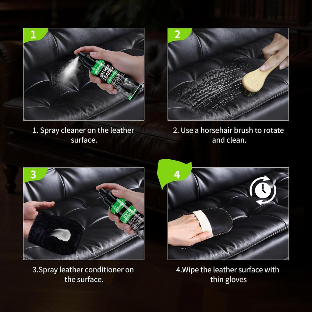 Leather Care Cleaning Cream — Cleans, Conditions, Protects