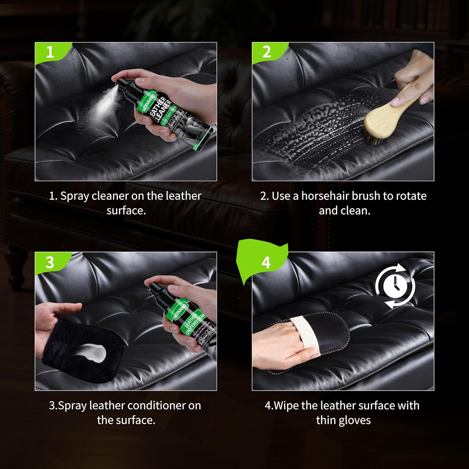 Leather Care Cleaning Cream — Cleans, Conditions, Protects