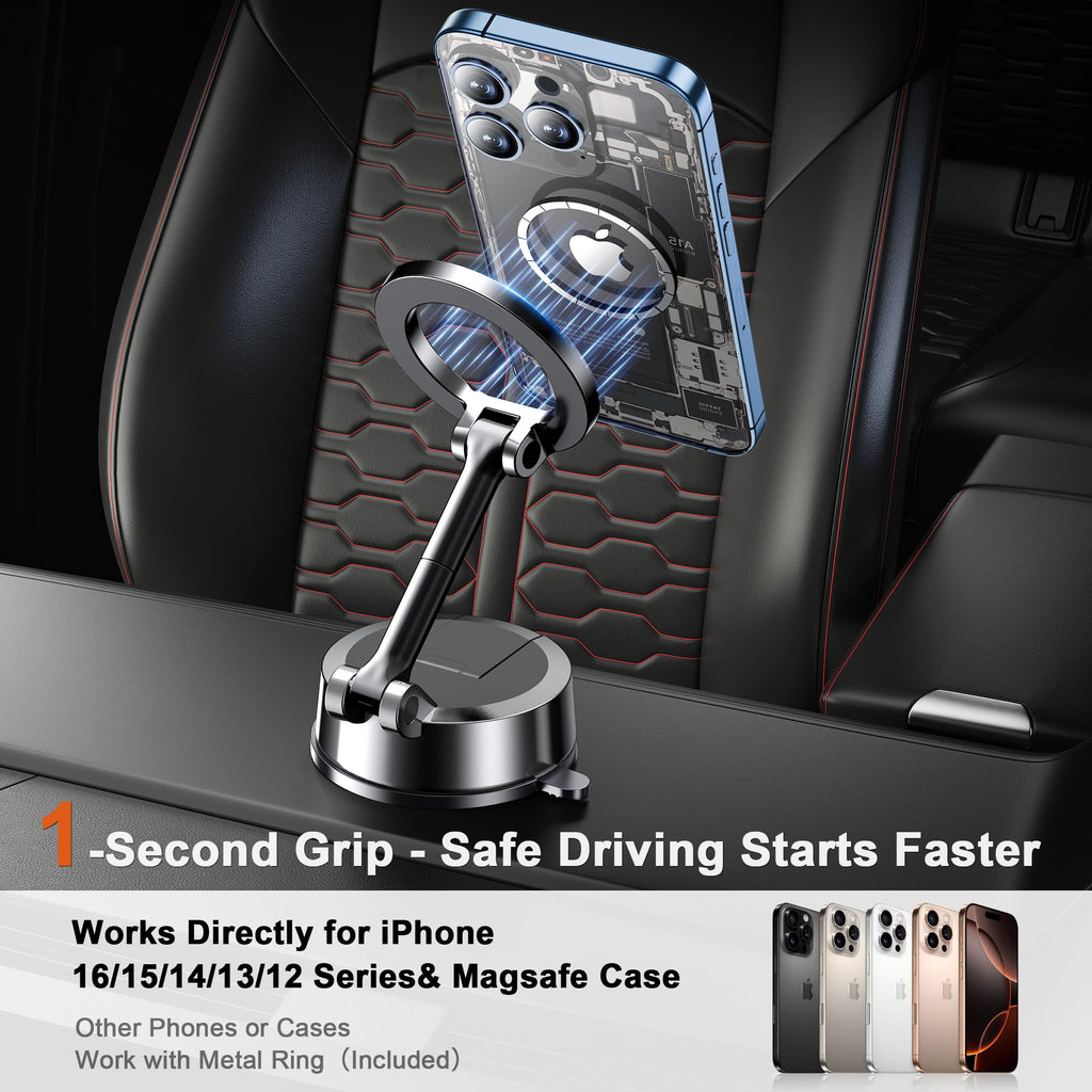 Dashboard & Vent Car Phone Mount — Universal Hands-Free Holder