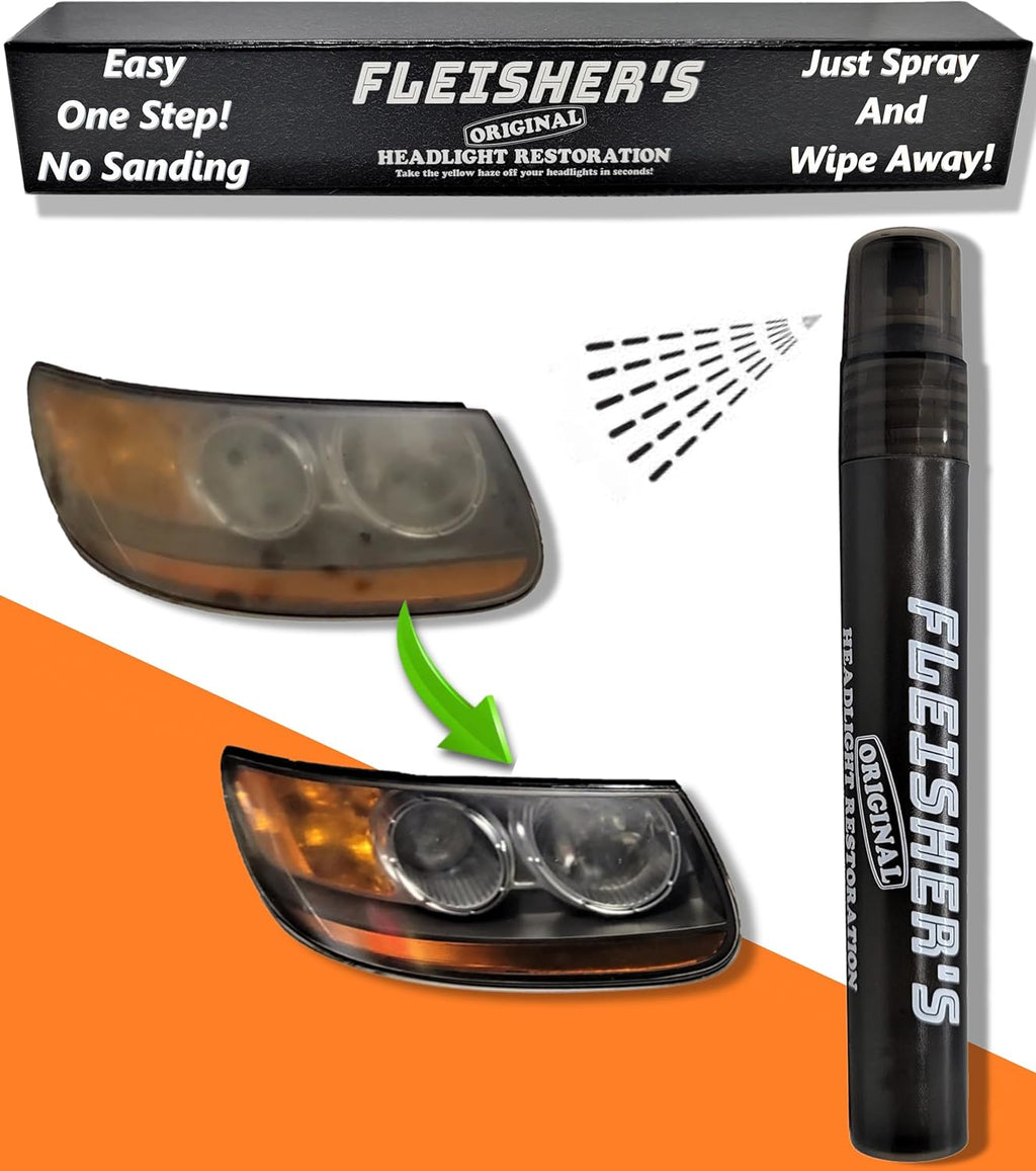 Headlight Restoration Spray Kit — No Sanding, No Tools