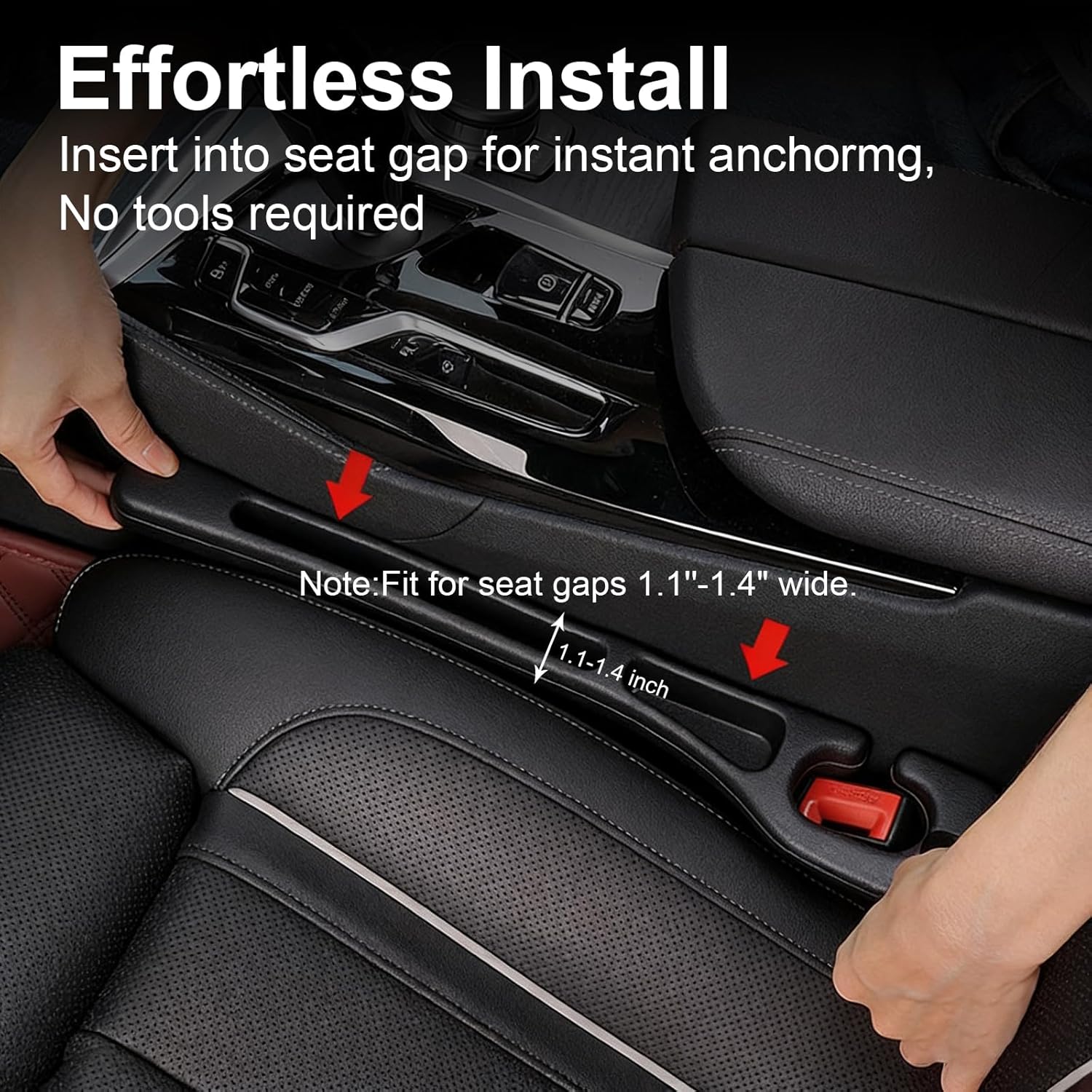Car Seat Gap Filler — Universal Leak-Proof (2-Pack)