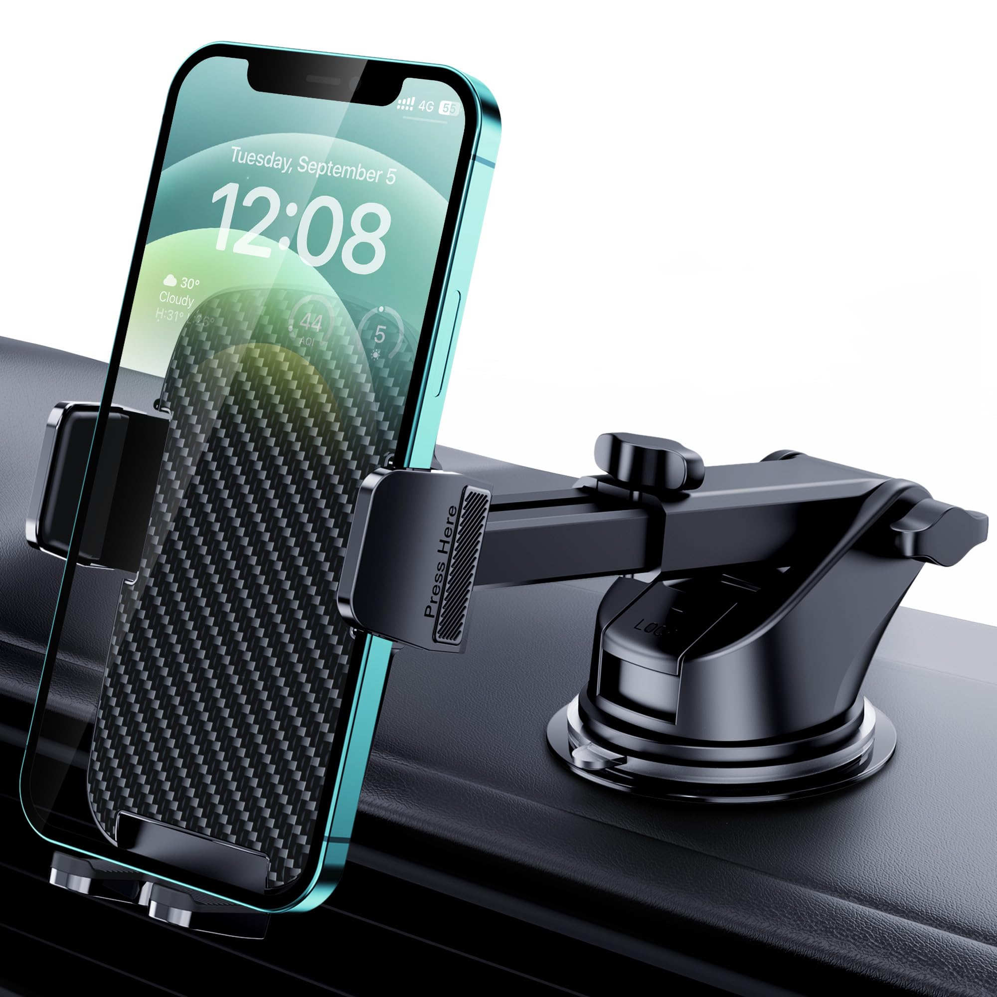 Dashboard & Vent Car Phone Mount — Universal Hands-Free Holder