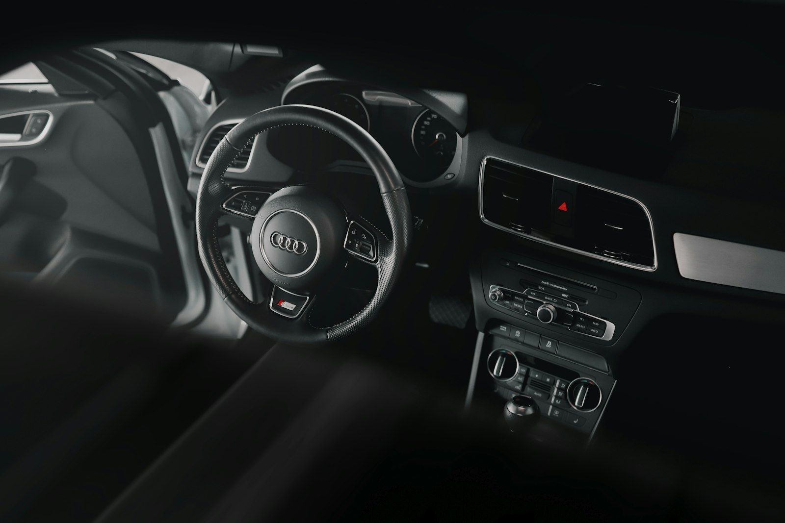 Car HUD heads-up display mounted on dashboard